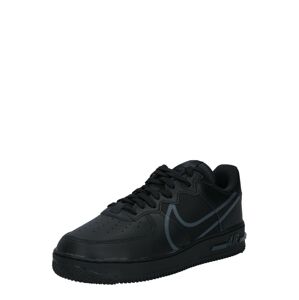 Nike Sportswear Tenisky 'Air Force 1 React'  černá / šedý melír