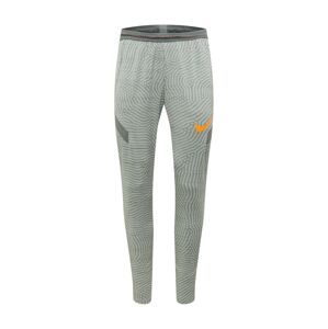 NIKE Sportovní kalhoty 'Dri-Fit Strike'  šedá / světle šedá / oranžová