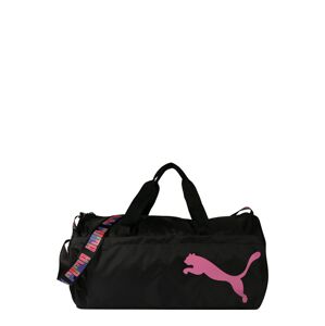 PUMA Sportovní taška  černá / růžová