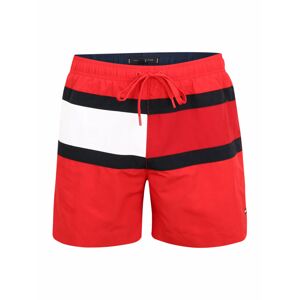 Tommy Hilfiger Underwear Plavecké šortky  krvavě červená / černá / bílá
