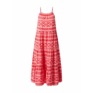 ONLY Letní šaty 'ONLLUCCA STRAP CALF DRESS WVN'  červená / růžová