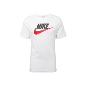 Nike Sportswear Tričko  bílá / černá / červená