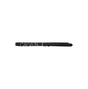 Calvin Klein Opasek  černá / stříbrná