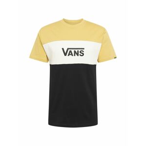 VANS Tričko  černá / zlatě žlutá / bílá