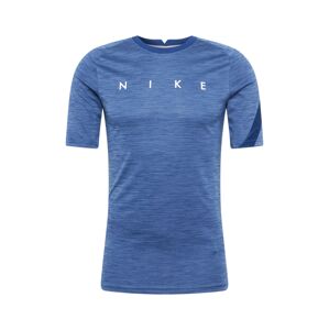 NIKE Funkční tričko  modrá / bílá