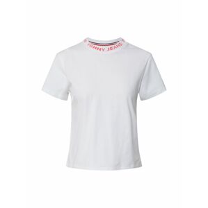 Tommy Jeans Tričko  bílá / červená