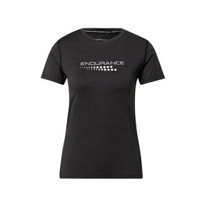 ENDURANCE Funkční tričko 'Wange'  černá / bílá