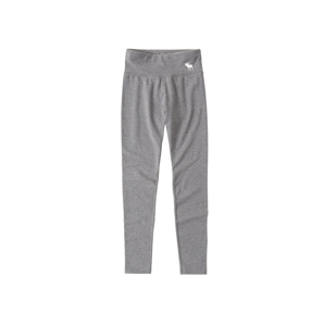 Abercrombie & Fitch Kalhoty  šedý melír / bílá