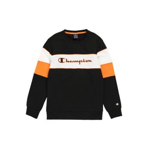 Champion Authentic Athletic Apparel Mikina  černá / bílá / oranžová