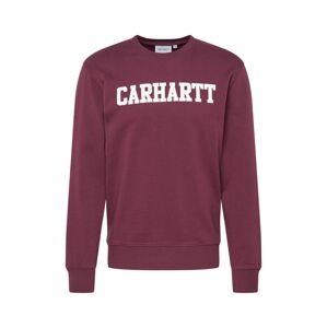 Carhartt WIP Mikina 'College'  bílá / vínově červená