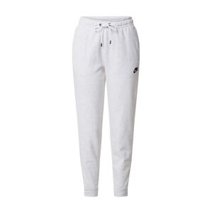Nike Sportswear Kalhoty 'W NSW ESSNTL PANT REG FLC'  bílá / šedý melír