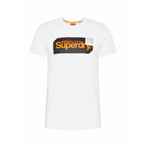 Superdry Tričko  bílá / černá
