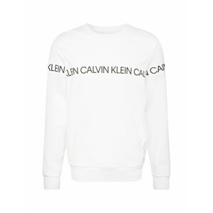 Calvin Klein Performance Sportovní mikina  bílá / černá