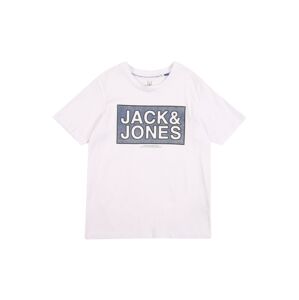Jack & Jones Junior Tričko  bílá / chladná modrá