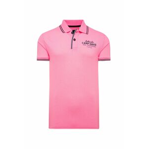 CAMP DAVID Tričko  pink / námořnická modř / černá