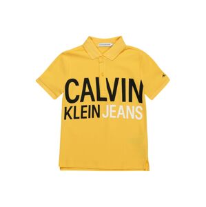 Calvin Klein Jeans Tričko  žlutá / černá / bílá