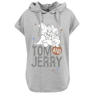 Merchcode Mikina 'Tom and Jerry'  bílá / šedý melír / hnědá