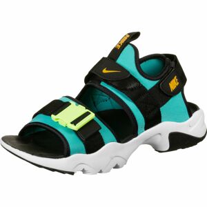 Nike Sportswear Sandály 'Canyon'  tyrkysová / černá / svítivě žlutá