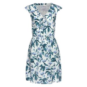 ZABAIONE Letní šaty 'Caprice'  bílá / pastelová modrá