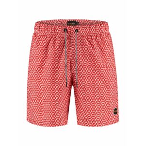 Shiwi Plavecké šortky  ohnivá červená / bílá