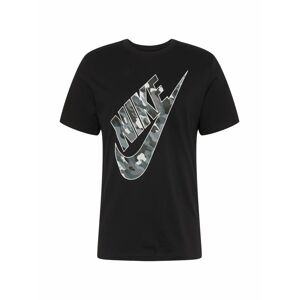 Nike Sportswear Tričko  šedá / černá