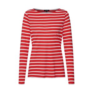 MORE & MORE Tričko 'Striped Active'  červená / bílá