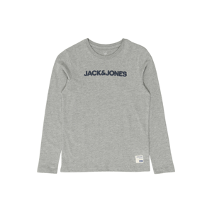 Jack & Jones Junior Tričko 'HISTORY'  šedý melír / noční modrá