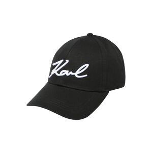 Karl Lagerfeld Čepice 'Signature'  černá / bílá