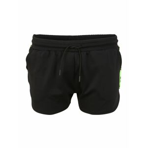 HIIT Sportovní kalhoty  černá / svítivě zelená