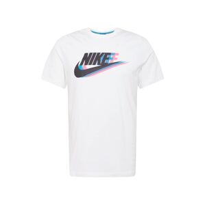 Nike Sportswear Tričko  tmavě šedá / bílá / světlemodrá / světle růžová