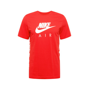 Nike Sportswear Tričko  červená / bílá