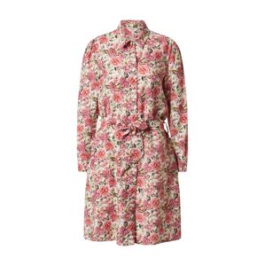 OBJECT Košilové šaty 'OBJTILLI ELENORA L/S SHIRT DRESS PB8'  červená / bílá / růžová