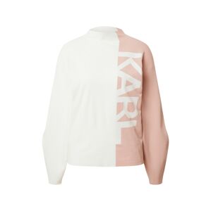 Karl Lagerfeld Mikina  růžová / bílá
