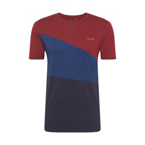 Ragwear Tričko 'CRUZ'  marine modrá / vínově červená / nebeská modř