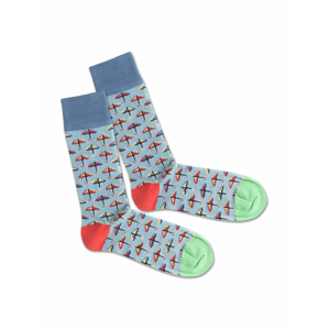 DillySocks Ponožky 'SS20-33 Rainy Day'  zelená / modrá / červená