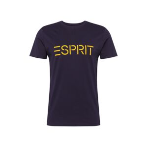 ESPRIT Tričko  žlutá / tmavě modrá