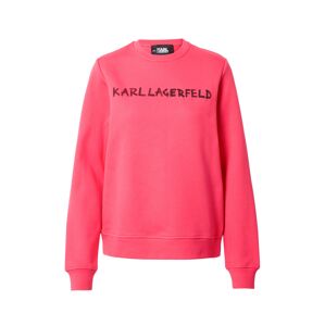 Karl Lagerfeld Mikina  pink / černá