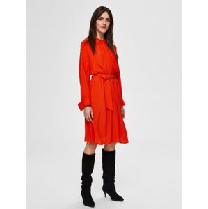 SELECTED FEMME Košilové šaty  oranžově červená