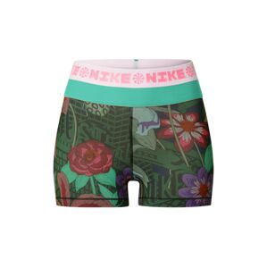 NIKE Sportovní kalhoty 'Icon Clash'  zelená / tmavě fialová / námořnická modř / pink / hnědá