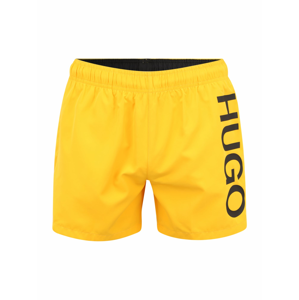 HUGO Plavecké šortky  žlutá / černá