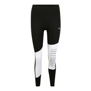 PUMA Sportovní kalhoty  bílá / černá