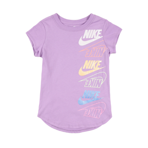 Nike Sportswear Tričko  fialová / bílá / jasně oranžová / lososová / nebeská modř