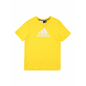 ADIDAS PERFORMANCE Funkční tričko  žlutá / bílá