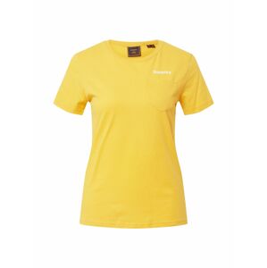 Superdry Tričko 'PATINA'  žlutá / bílá