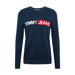 Tommy Jeans Svetr  červená / námořnická modř / bílá
