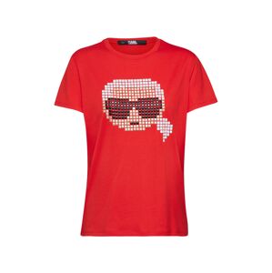 Karl Lagerfeld Tričko 'Karl Pixel'  červená