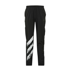 ADIDAS PERFORMANCE Sportovní kalhoty  černá / bílá