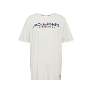 Jack & Jones Plus Tričko  bílá / modrá / tmavě červená