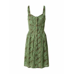 Noisy may Letní šaty 'NMFLORA'  zelená / bílá