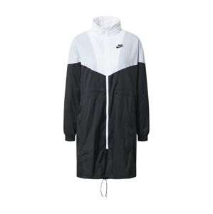 Nike Sportswear Přechodová parka  černá / bílá